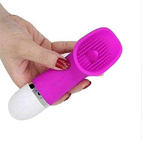 Siminey Pleasure Women's Tongue Vibrant Massage Relax Toy Noiseless and Wireless Oral Tongue Simulator Multi Speeds Silicone Cli^torial Sucking- Purple