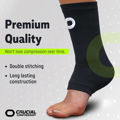 image for Crucial Compression Ankle Brace Compression Sleeve for Men & Women (1 
