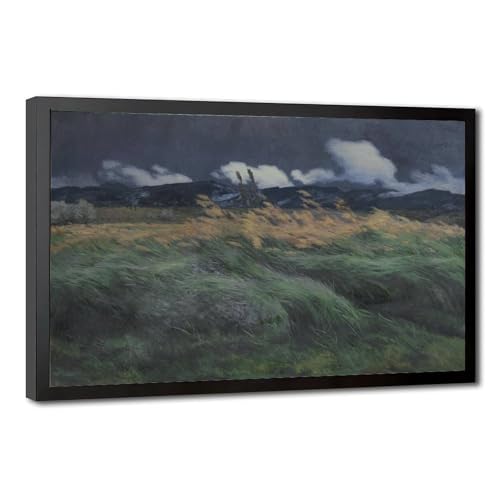 Impression sur toile vintage paysage impressionniste Louis Patru 40x60cm