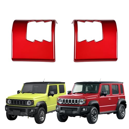 Kylorune ジムニー&ジムニーノマド&ジムニーシエラ に対応 カスタムパーツ JB64/JB74W/JC74専用アクセサリー サイドエアコン吹き出し口カバー エアコン吹き出し口パネル (レッド)