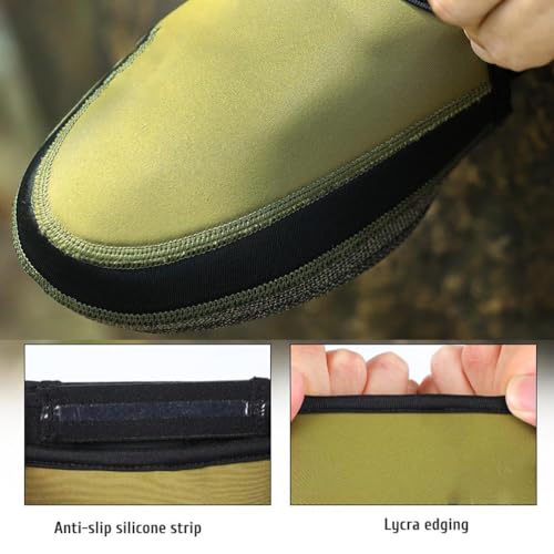 Cubiertas para zapatos de ciclismo, capa resistente al clima con forro de lana cálida, cubre dedos térmicos a prueba de viento para clima frío, banda elástica y puntera de kevlar para bicicleta de carretera y montaña miniatura 7