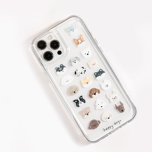 Amazon.co.jp: iphone 17 用 ケース 犬 散らばし 動物 クリアケース