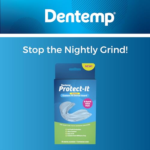 Image of Dentemp Protect-It Custom Fit Mouth Guard 4 Pack for Teeth Grinding at Night - Night Guards for Sleep