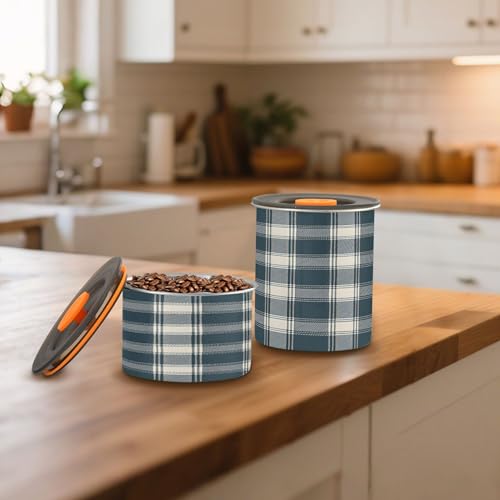 Envase Retro Azul para Café Hermético Acero Inoxidable 17 oz miniatura 7
