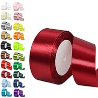 🌟【Package Includes】This ribbon pack includes 1 roll satin ribbon,22m per roll.The width of the ribbon is 50mm. 🌈【Material】The ribbon is made of polyester fabric, smooth and comfortable texture soft to touch,non-toxic and will not fade easily, can pro...