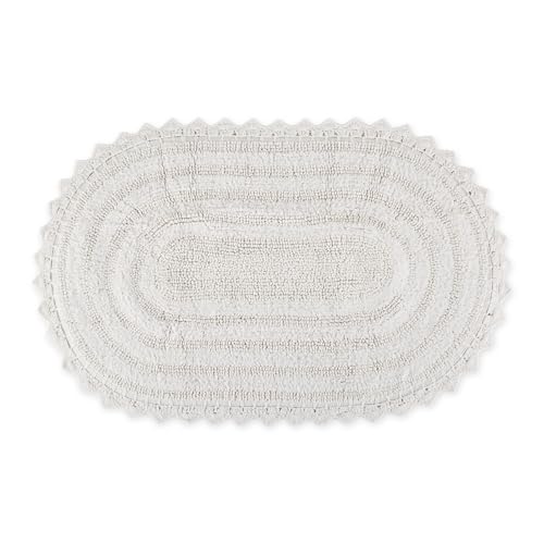 DII Crochet Collection Reversible Bath Mat, Small...