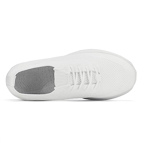 Image of Casbeam Mens Running Shoes Comfortable Lightweight Breathable Walking Shoes Lace-up Shoes Mesh Workout Casual Sports Shoes