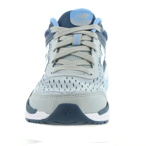 Image of New Balance Women's 847 V4 Walking Shoe, Light Aluminum /Vintage Indigo /Team Carolina, 9 N US