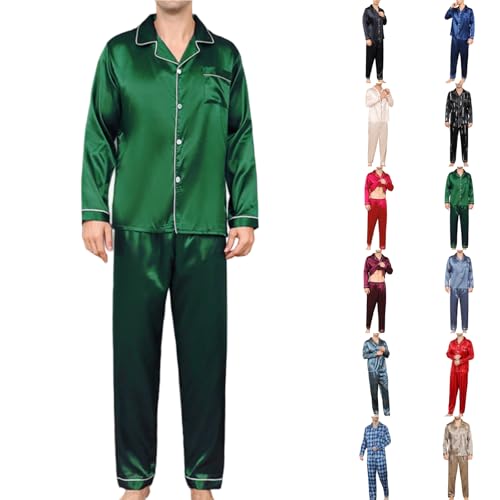 Moolmeyno big and tall mens pajamas set pj sleep silk