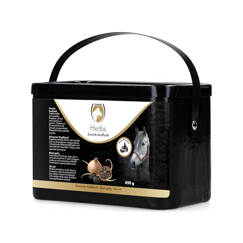 Holland Animal Care Herbs Schwarzer Knoblauch - Zur Unterstützung von Stoffwechsel und Widerstandskraft - Für Pferde geeignet - 450 Gramm