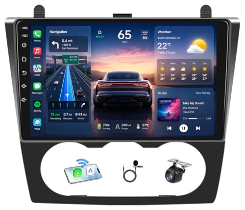 8 Core 32G ROM Car Radio for Nissan Altima 2007-2012: Android 13 Stereo With 5G WIFI Wireless CarPlay Android Auto Backup Camera 1280 * 800 HD Touchscreen Bluetooth GPS SWC FM Mirror Link (Manual A/C)