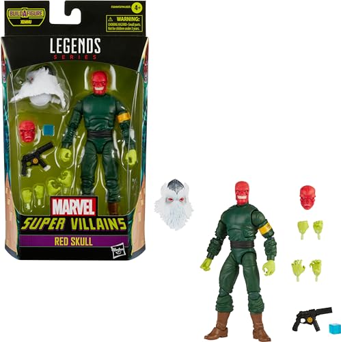 Lámparas De Pared, Watch Marvel Hasbro Legends Series - Figura Coleccionable de Cráneo Rojo de 15 cm - 7 Accesorios y 1 Pieza de Figura para armar - Diseño Premium