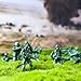 MCPINKY 100PCS Army Men Toy Soldiers, Green Soldier Figures 10 Poses Plastic Army Men Playset for Boys Birthday Gift