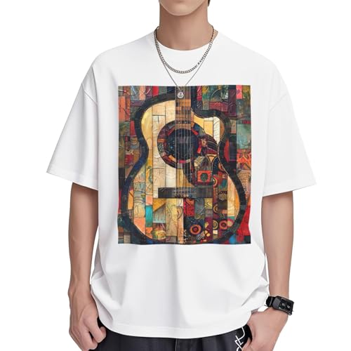 T-shirt guitare femme coupe ample contre l'inconfort d'été