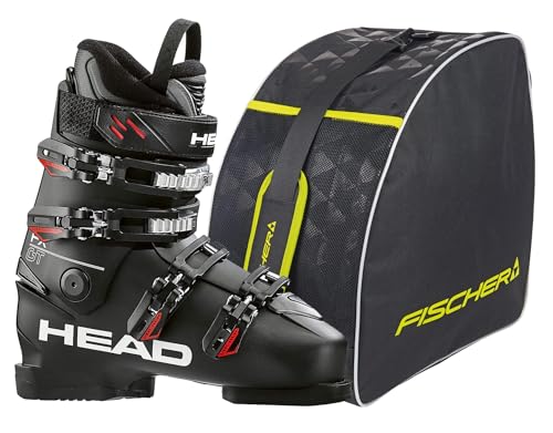 HEAD FX GT Black Flex 60 MP26.0 EU40.5 - Botas de esquí para hombre, incluye funda para botas de esquí Fischer Alpine Eco