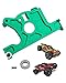 Rcarmumb Aluminum Motor Mount Upgrades for 1/10 Traxxas Rustler 4x4 Slash LCG or 1/10 VXL Rally Vehicles,Alloy Motor Mount Upgrades Part Hops Ups,1pc,Green