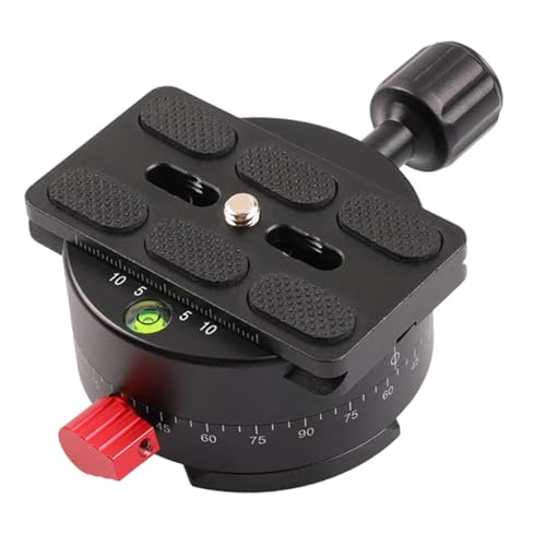 KiBcsLic 360° Rotating Panoramic Quick Release Plate Clamp Attach Plate Easy Installation High Performance Compact Camera Accessories