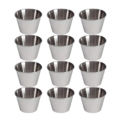 d4udrall4you Flaneras Acero inoxidable pack de 12 unidades. Molde para flan individuales. Molde para horno ideal para flanes, magdalenas, panacota, gelatina... Pack 12 moldes reposteria. (8cm)