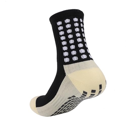 Professional Anti-slip Grip Soccer Socks Set - Sports Socks and Shin Guard Sleeves, Breathable, Athletic, All Seasons3