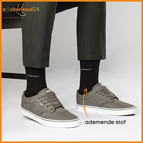 10 Paar Comfort Sokken zonder Elastiek & zonder Naad Heren & Dames Katoen Comfortband - Afbeelding 5