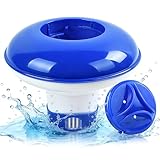 Pool Dosierschwimmer, Dosierschwimmer PP Chlor Schwimmer, Pool Chlor Dosierer, Chlortabletten Schwimmer für Schwimmbäder, Whirlpools, Spas, Aquarien, Springbrunnen (Blau-B)