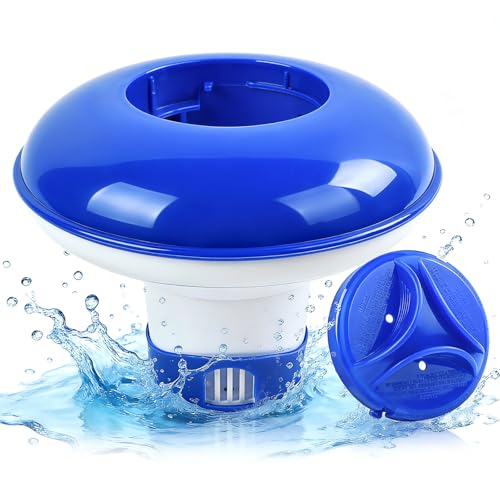 Lqtslfm Dispensador De Cloro Flotante, Boya Cloro Piscina, Dispensador Químico, Dosificador Flotante, Dispensadores Cloro Flotantes Para Piscinas, Jacuzzis, Spas, Acuarios, Fuentes Azul-B