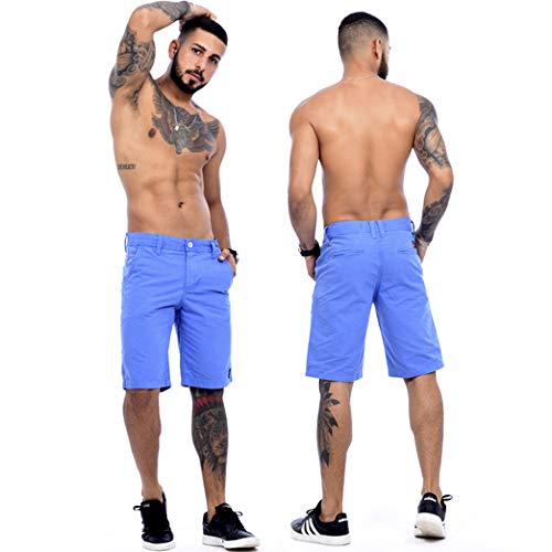 Bermuda Sarja Tradicional Masculina Azul - Icari Fashion (42)