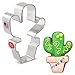 Potted Cactus Cookie Cutter - 3.88 Inch - Ann Clark - US Tin Plated Steel