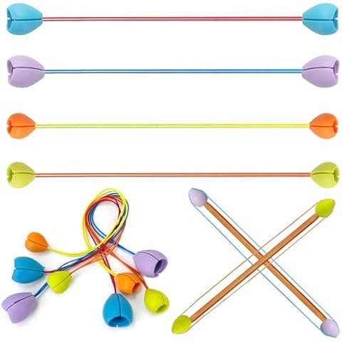 Set of 4 Colourful Knitting Needle Stoppers Cover