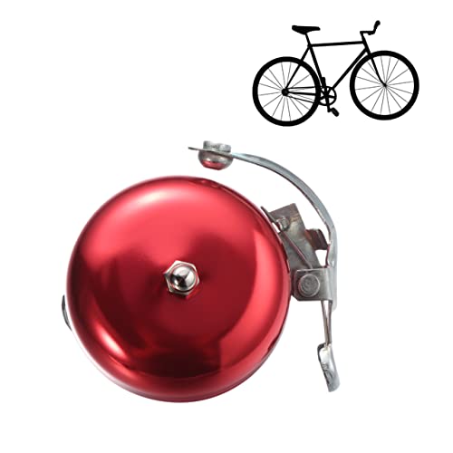 Parliky Bell Mountain Bike Aluminum Alloy Cycling Bell Easy Install for Cyclists and Pedestrians Stylish Red Dome Compatible with Standard Handlebars for All Bike Types