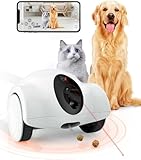 GULIGULI Pet Camera with Phone App - 360Β° View 2.4G WiFi Two-Way Audio with Treat Dispenser Pet Robot Indoor for Cats 1080P HD with Night Vision, No Suscription Fee