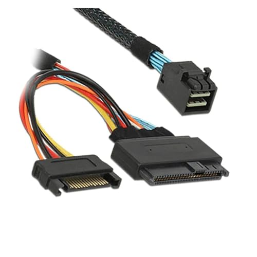 Cable integrado 12G S-AS HD a U.2 / SFF-8643 a SFF-8639 0.5M miniatura 4