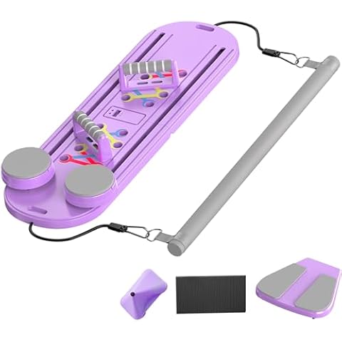 Pilates Board - Foldable 5 in1 Pilates Sliding Board for Home Workouts, Multi-Purpose Compact Reformer Board, Ideal for Full Body Fitness Cover