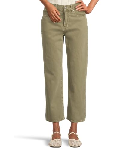 Madewell Women's Perefect Vintage Wide Crop in Faded Fatigue