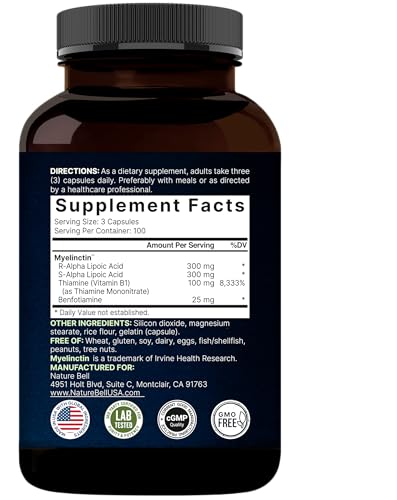 Naturebell AL250C Alpha Lipoic Acid 600Mg W/ B1 Complex thumb #6