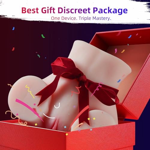 Image of Male Masturbator Male Sex Toys for Men Sex Dolls - 9 Vibration Pocket Pussy 2 Holes Realistic Sex Doll Sex Toy, 5.7 LB APP Lifelike Soft Butt with Vagina Anal Sex Pleasure Automatic Adult Toys Stroker