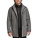 Dockers Men's Wool Melton Two Pocket Full Length Duffle Coat, Light Grey, Small
