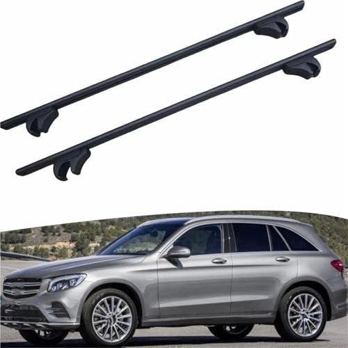 Barras Transversales Negras Benz GLC X253 2016-2022 Barras Techo Rieles 2