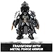 DC Comics, Metal Force Batman Action Figure, 6-Inch with 4-Inch Mini Figure, Built-in Blaster and Armor Suit, Super Hero Kids Toys for Boys and Girls Ages 4 and Up
