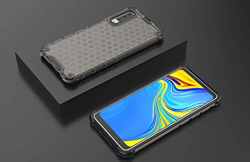 Image of Glasgow Back Case Cover for Samsung Galaxy A7 2018 Shockproof Military Grade Back Case Back Cover - Black