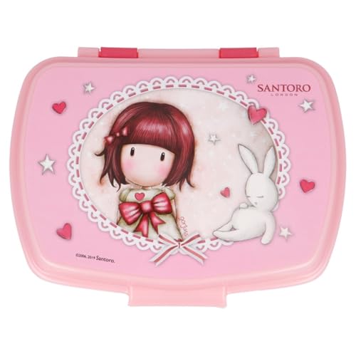 ALMACENESADAN 2631; Sandwichera Rectangular Multicolor gorjuss, Producto de plástico, Libre BPA; Dimensiones Interiores 16,5x11,5x5,5 cm
