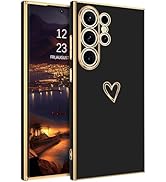BENTOBEN for Samsung Galaxy S24 Ultra Case, Cute Heart Electroplating S24 Ultra Phone Case TPU Li...