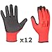 Produktbild Blade Arbeitshandschuhe - Rutschfeste Solide Montagehandschuhe, Latex Beschichtung, Garten, Reparaturen, Automobilindustrie, Feinarbeiten, Autoservice, Werkstatt Gr. 7-11 (12 paar, 11)