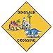 Produktbild Crosswalks Dinosaurier-Schild für Jungen Schlafzimmer  Dinosaurier-Zimmerdekoration für Jungen, 30,5 x 30,5 cm, Aluminium Schild Dinosaurier Babys