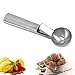 1 Pz - Palline per Gelato con grilletto Cucchiaio Gelato in Acciaio Inox per Frutta, Yogurt, Impasto per Biscotti Cucchiaio di Anguria