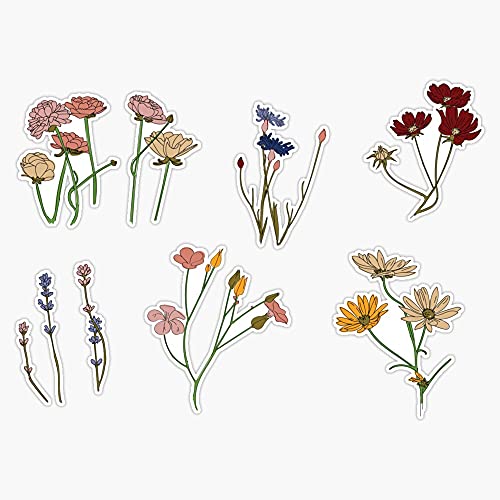 JB Print Flower Garden Vinyl Decal Sticker Car Waterproof Car Decal Bumper Sticker 5'