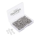 DADIFEN 600pcs 304 Stainless-Steel Jump Rings for Jewelry Making Supplies Silver Open Jump Rings 21G