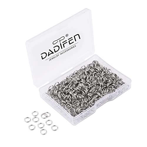 Dadifen 600Pcs 304 Stainless-Steel Jump Rings For Jewelry Making Supplies Silver Open Jump Rings 21Gauge 6Mm Boxed Jewelry Findings Jump Rings For Diy Bracelet Earrings Necklace Connectors O Ring #TOP5