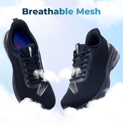 Image of IIV Mens Walking Shoes with Arch Support Wide Toe Box Tennis Sneakers Plantar Fasciitis Running Shoes