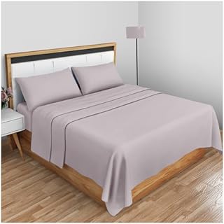 Housewife Pillowcases 2 Pack, Polycotton Standard Pillow Cases, Envelop Closure Plain Pillow Covers, Pink, 74 X 48 Cm